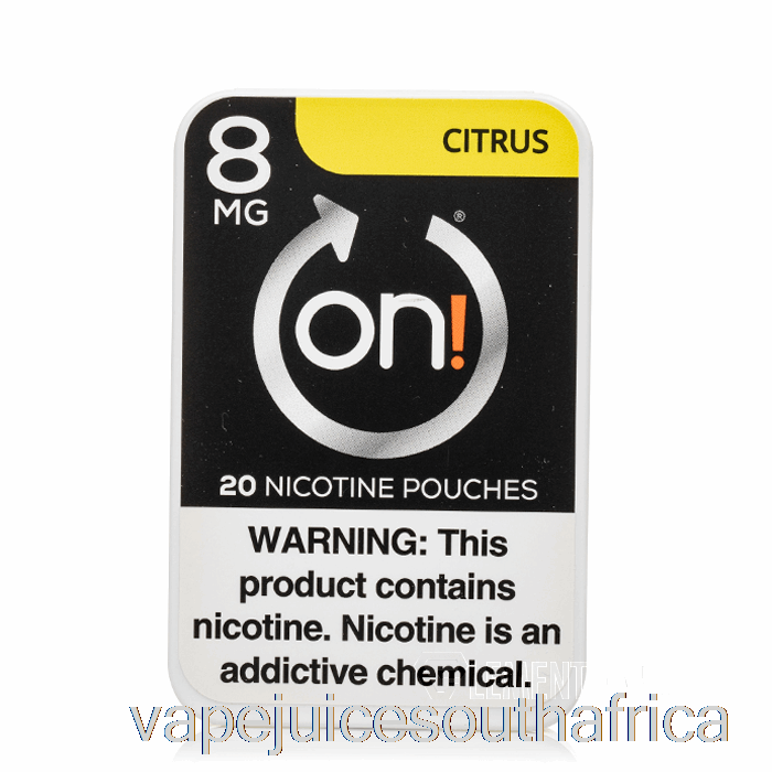 Vape Juice South Africa On! Nicotine Pouches - Citrus 8Mg